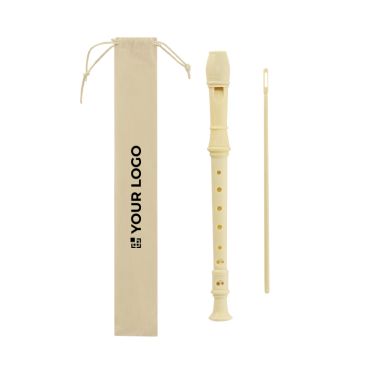 Flauta desmontable en 3 partes de plástico con funda non-woven
