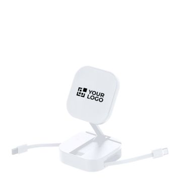 Cable cargador con soporte magnético 2 en 1 de plástico 60W