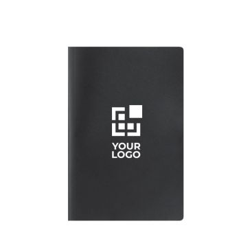 Libreta con tapa blanda de cartón y hojas recicladas a rayas A5