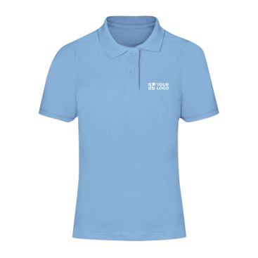 Polo de mujer manga corta 100% algodón piqué de varios colores 180g/m²