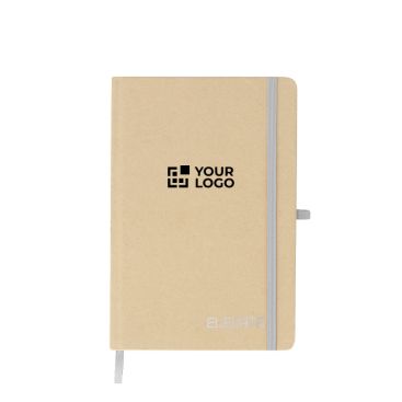 Libreta de cartón reciclado de tapa rígida hojas a rayas A5