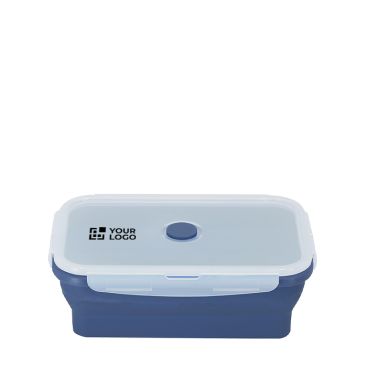 Fiambrera plegable con tapa translúcida con cierre 1.2L