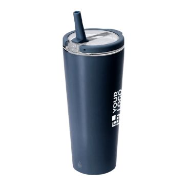 Vaso térmico de acero inoxidable reciclado con pajita 700ml