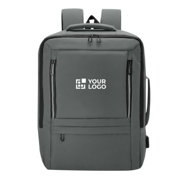 Mochila extensible cuero sintético para portátil con entrada USB 15''