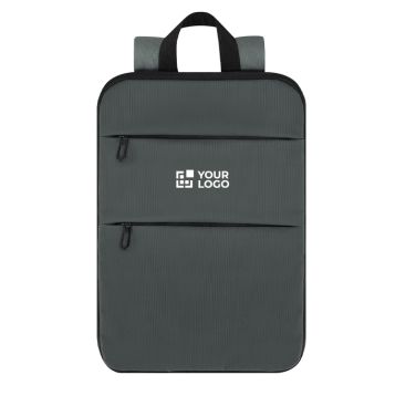 Mochila extensible de cuero sintético con compartimento portátil 15''