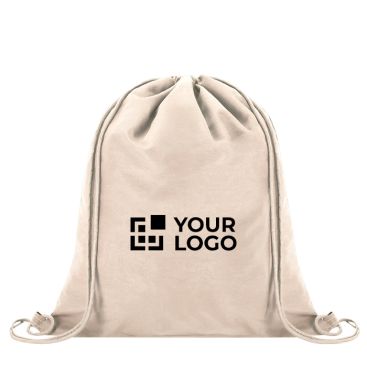 Mochila de cuerdas en soft nylon para personalizar 135g/m²