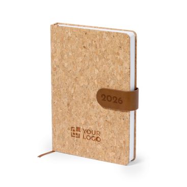 Agenda de corcho con vista diaria y cierre magnético A5 EU - agotado