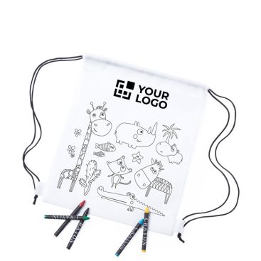 Mochila saco para colorear vista principal