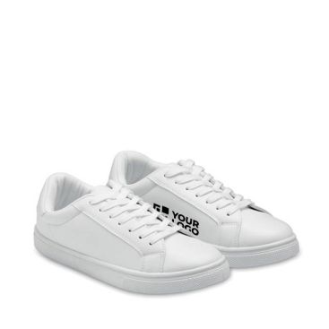 Zapatillas ligeras de cuero sintético con suela de goma vista de impresión