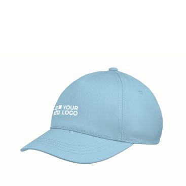 Gorra para niños de algodón de 5 paneles 180 g/m²