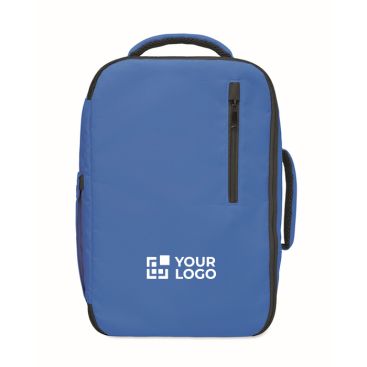 Mochila de cabina de poliéster RPET con correa para trolley 15''