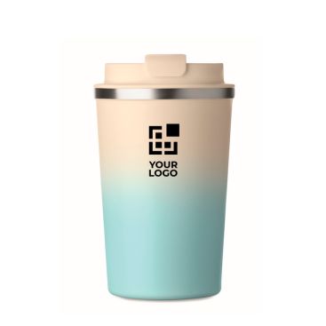 Vaso de acero inoxidable antigoteo con tapa 350ml