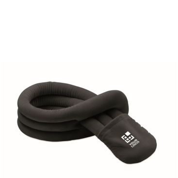 Almohada de viaje enrollable de poliéster con funda