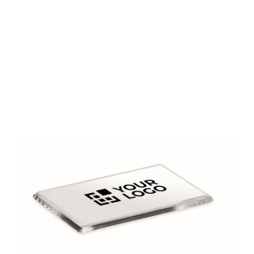 Portarretratos magnético acrílico rectangular para nevera