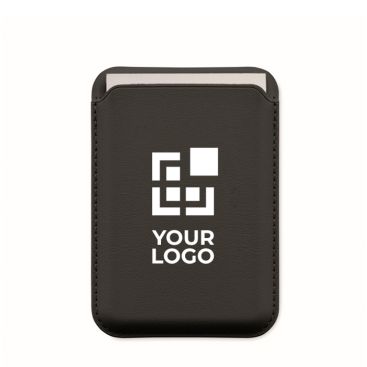 Tarjetero magnético de polipiel PU para 3 tarjetas