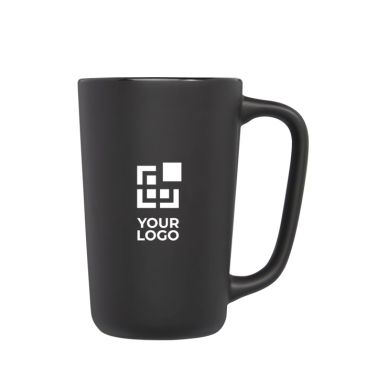 Taza de cerámica grande con acabado mate vista principal