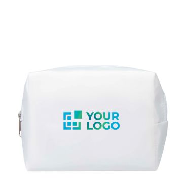 Neceser de viaje de poliéster reciclado con asa y cremallera