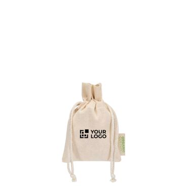 Bolsa de regalo de algodón con cierre de cordón 140g/m2