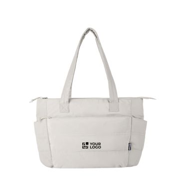 Bolsa tote poliéster reciclado acolchada con funda portátil 15,6” 18L