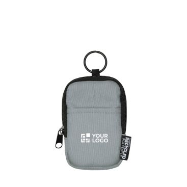 Monedero repelente al agua de poliéster reciclado con clip