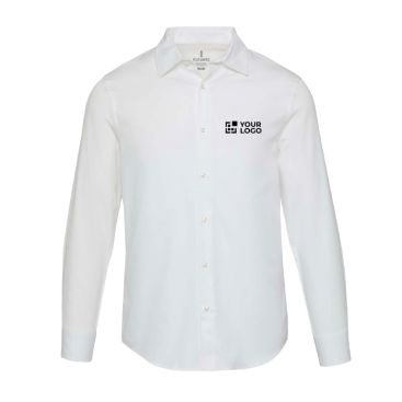 Camisa de algodón de sarga de hombre de manga larga 185 g/m2 Elevate