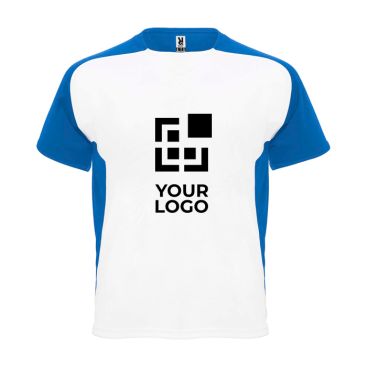 Camiseta sport bicolor para niños manga corta 140 g/m2 Roly Bugatti 