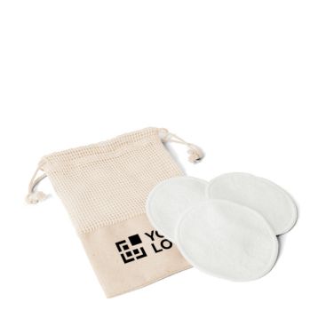 Juego de discos limpiadores faciales con bolsa de algodón