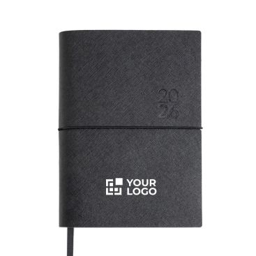 Agenda diaria en español y portugués con cierre elástico tubular A5 - agotado