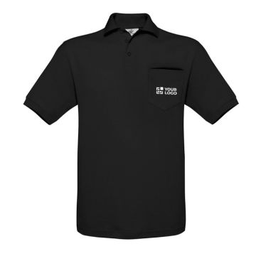 Polo de algodón 100% para hombre en manga corta 180 g/m2 B&C 