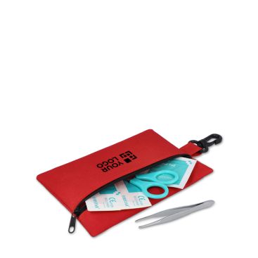 Botiquín de primeros auxilios en bolsa poliéster de 14 piezas