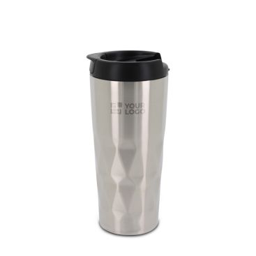 Botella termo doble pared antigoteo con acabado en relieve 450ml