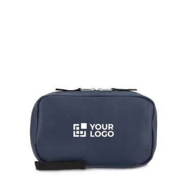 Bolsa organizadora de tecnología en plástico reciclado con cremallera