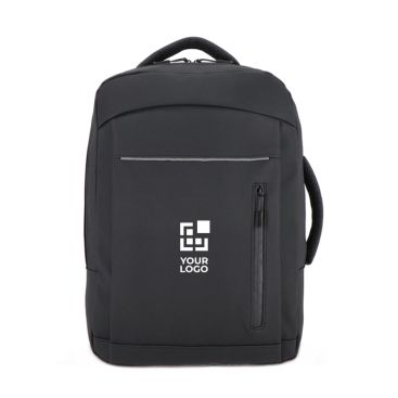 Mochila para portátil con piel sintética y correa para trolley 15.6''