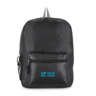 Mochila plegable ligera con bolsillo frontal y malla lateral 16L
