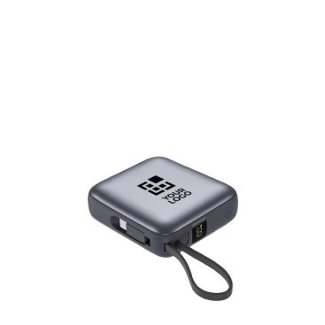 Power bank con cables integrados y carga rápida 10.000mAh