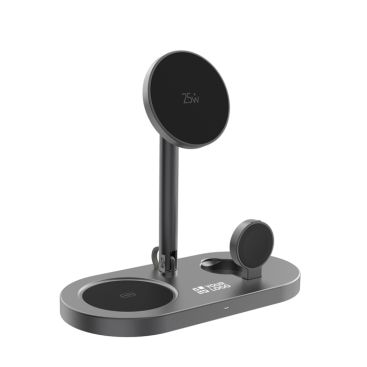 Cargador ecológico de escritorio 3 en 1 inalámbrico magnético 25W