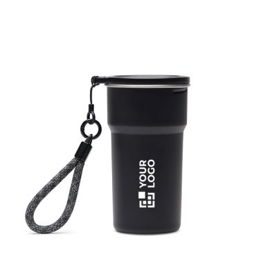 Vaso de viaje de acero inoxidable reciclado con tazas dentro 450ml