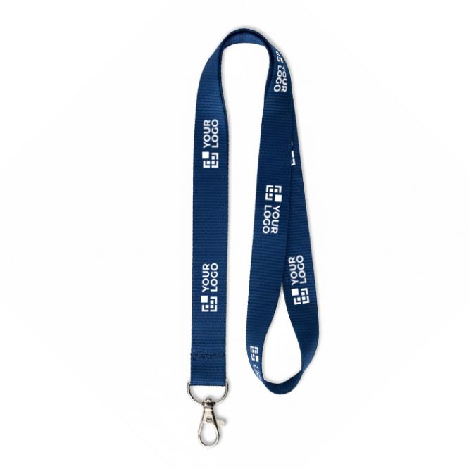 Lanyard hecho de RPET hecho a medida con mosquetón o clip