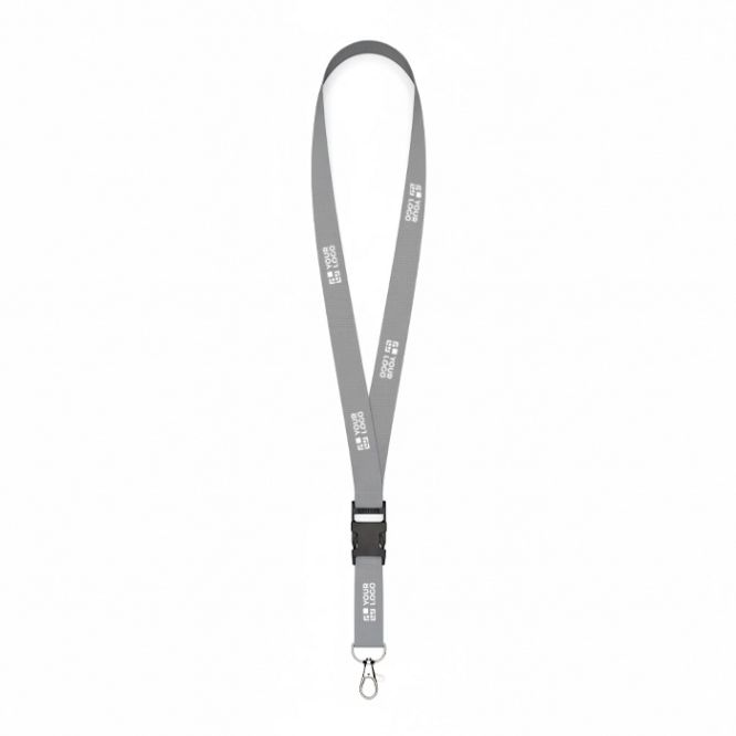 Lanyard hecho a medida de poliéster con hebilla desmontable