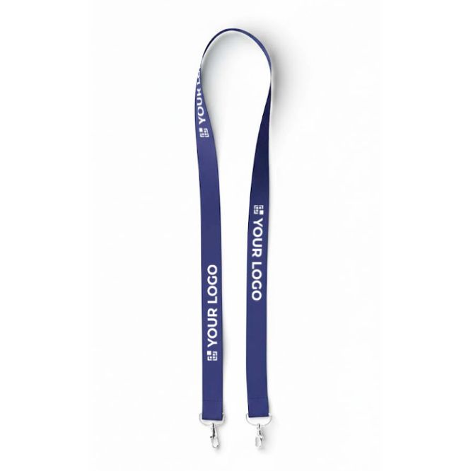 Lanyard hecho a medida de poliéster con 2 mosquetones a escoger