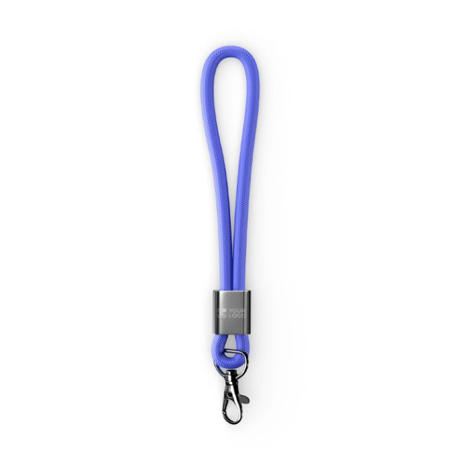 Lanyard muñequera de nailon hecho a medida con pieza metálica