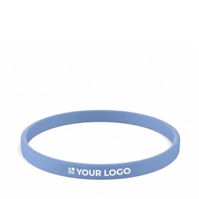 Pulsera fina hecha a medida silicona para eventos 100% personalizable