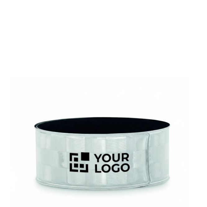 Pulsera reflectante hecha a medida con superficie cuadriculada