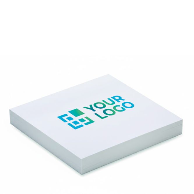 Notas adhesivas blancas cuadradas hechas a medida 100% personalizable