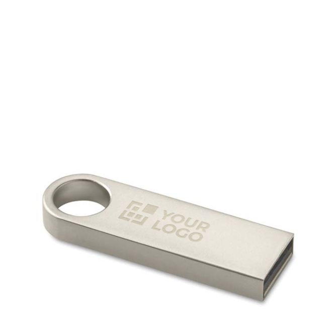 Mini memoria USB de zinc hecha a medida con detalle para colgar