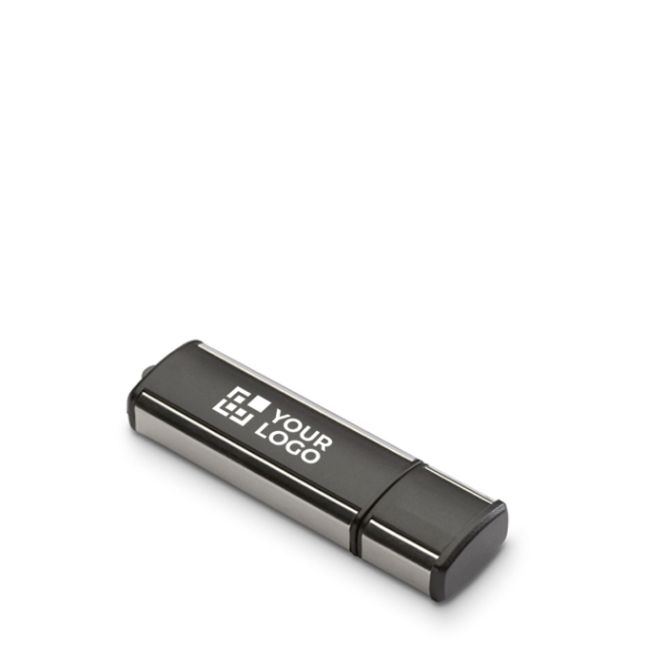 USB hecho a medida con tapa y marco de acabados metálicos