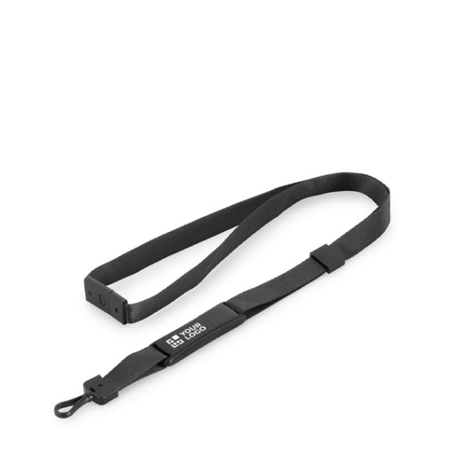 Lanyard USB hecho a medida de poliéster con agarre en un extremo