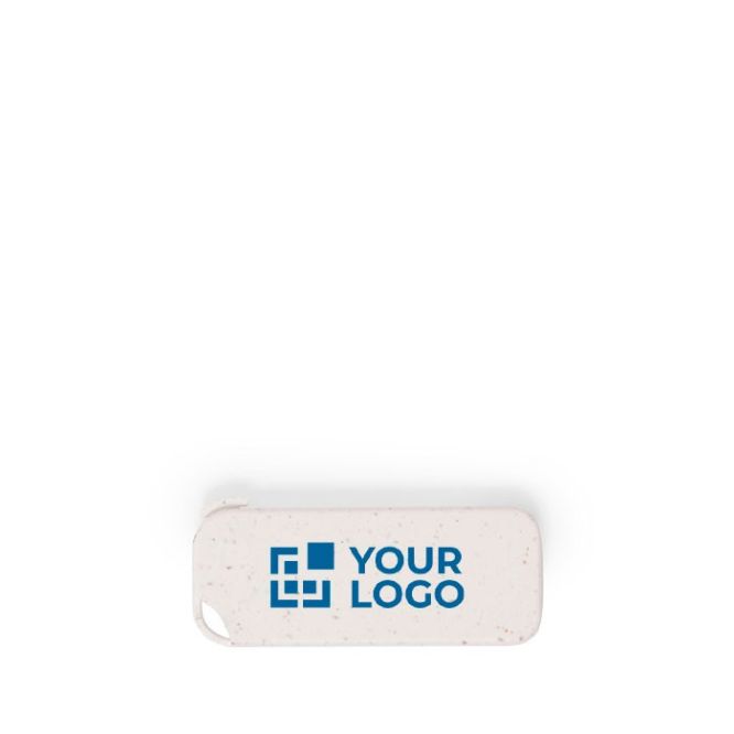 USB ecológico hecho a medida de caña de trigo forma rectangular