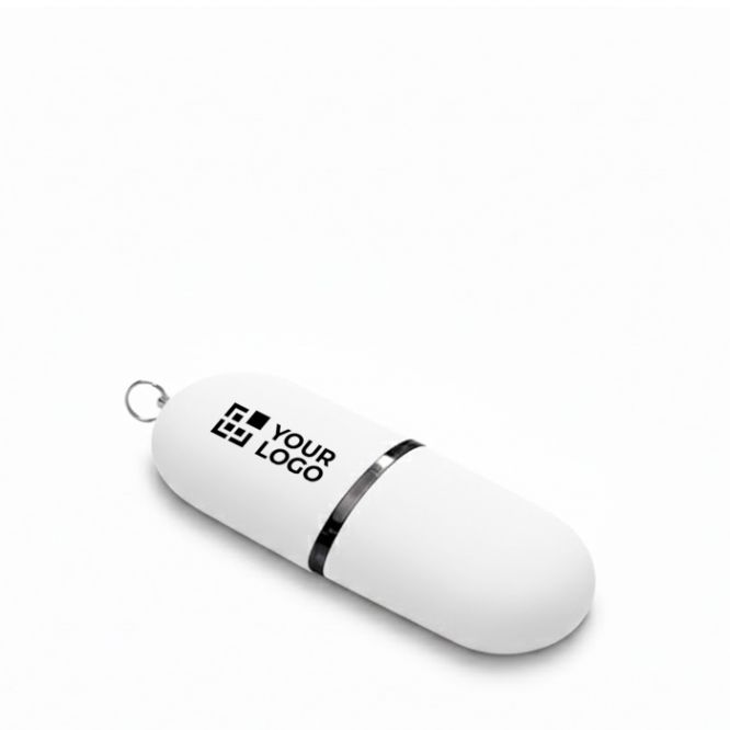 Memoria USB hecha a medida de plástico en forma de cápsula