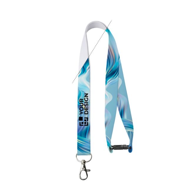 Lanyard a todo color con cierre de seguridad custom made hecho en EU